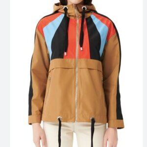 MAJE Banela Colorblock Rain/Wind Jacket SZ Small
